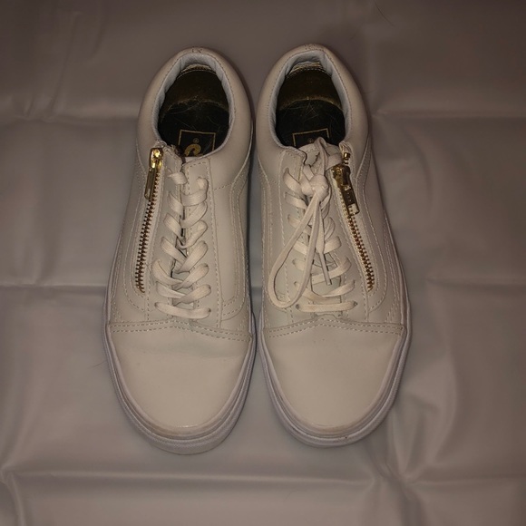 off white leather vans